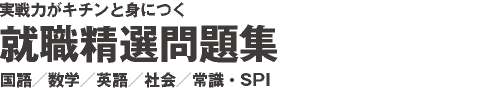 実戦力がキチンと身につく　就職精選問題集　国語／数学／英語／社会／一般常識